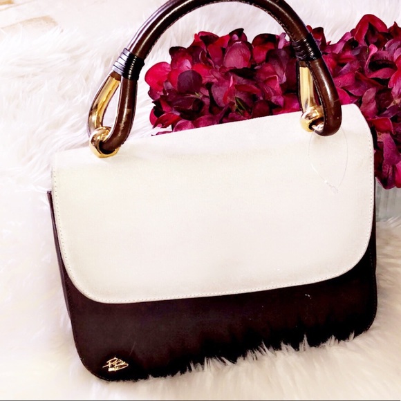 BALMAIN Vintage Brown Leather Handbag - Picture 2 of 7